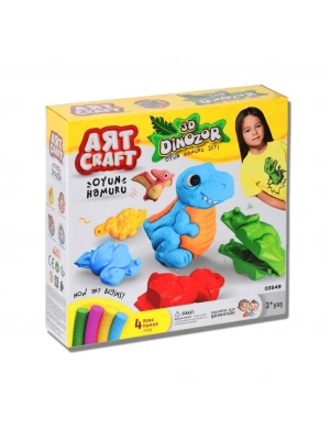 3D Dinozor Oyun Hamuru Seti