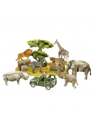 3D Puzzle Afrika Yaban Hayatı
