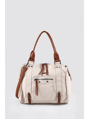 Abga Bej Cilt Omuz Çantası