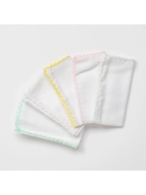 AC24447 Basic 5Li Bebek Ağız Mendili 25x25 cm Pink