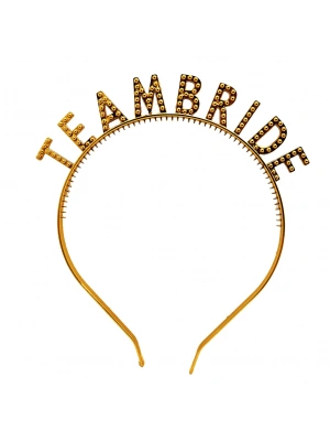 Altın Renk Team Bride Taç – Gelin ve Nedime Tacı