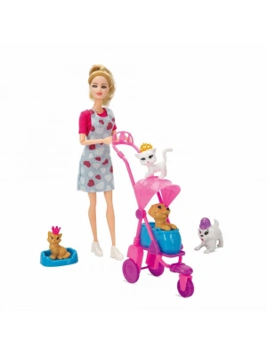 Annesi ve Sevimli Dostlar Manken Bebek