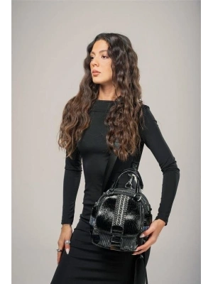 Atey Siyah Cilt Kol Ve Omuz Çantası