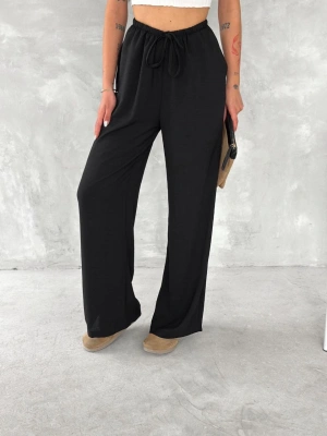 Ayrobin Oversize Kadın Pantalon - Siyah