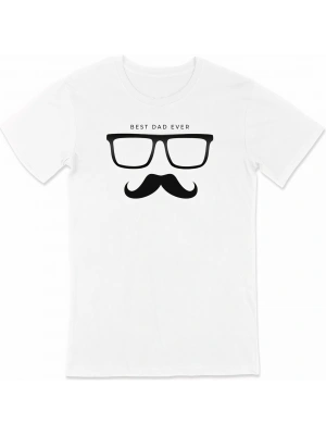 Babalar Günü Baskılı T-shirt - Beyaz