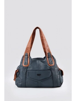 Batti Mavi Cilt Omuz Çantası