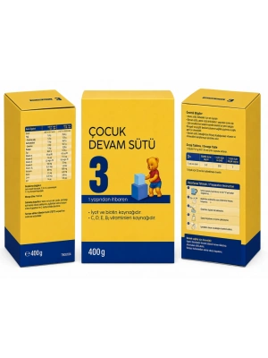 Bebek Devam Sütü 3 400 Gr adet fiyatıdır