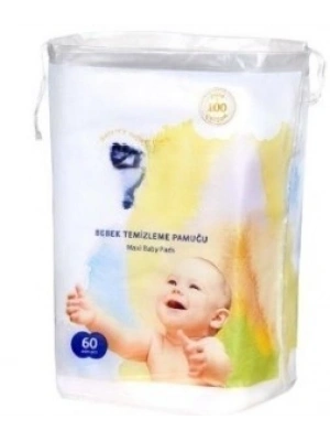 Bebek Temizleme Pamuğu 60lı