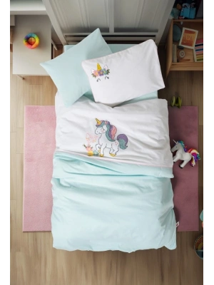 Box Punch Nakışlı Bebek Nevresim Takımı Dolly