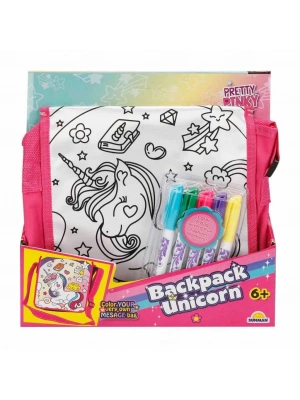 Boyanabilir Desenli Unicorn Sırt Çantası