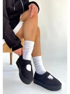 Carren Siyah Süet Bot