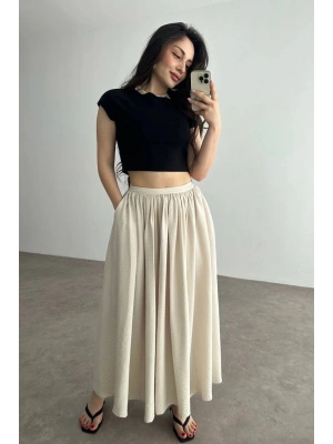 Cepli keten etek bej kz24