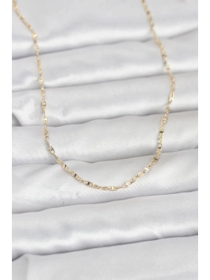 CM 14K Gold Renk Gemici Zincir Model 60 cm Kadın Kolye