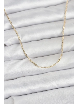 CM 14K Gold Renk Gemici Zincir Model 60 cm Kadın Kolye