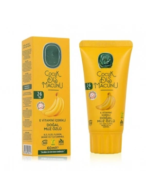 Çocuk Diş Macunu 60 ml Muz