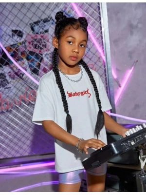 Çocuk Unisex Baskılı T-Shirt - Beyaz