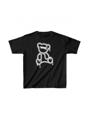 Çocuk Unisex Baskılı T-Shirt - Siyah