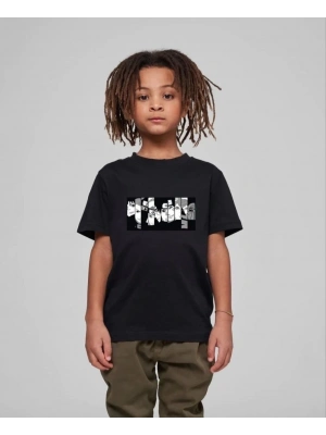 Çocuk Unisex Baskılı T-Shirt - Siyah