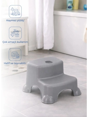 Çok Amaçlı Katlı Basamak 516 (Yeni) Soft Gri