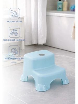 Çok Amaçlı Katlı Basamak 516 (Yeni) Soft Mavi