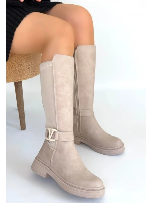 Diona Bej Nubuk Çizme