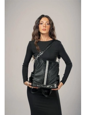 Ejya Siyah Cilt Kol Ve Omuz Çantası