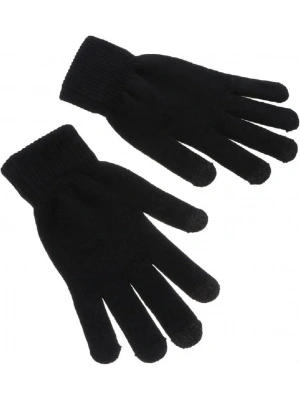 Erkek Triko Dokuma Eldiven - Siyah