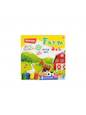 ERN-588 Orta Kutulu Çiftlik Oyun Hamuru Seti  - Eren Oyuncak