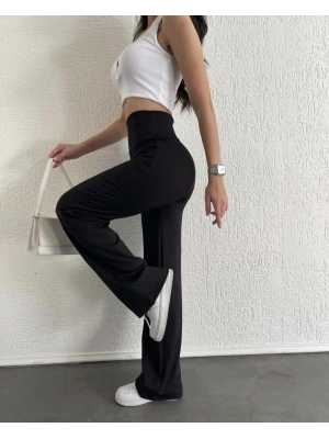 fitilli palazzo pantolon siyah