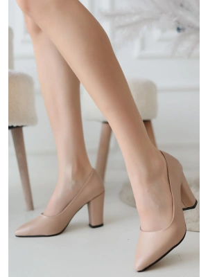 Giort Nude Cilt Topuklu Ayakkabı