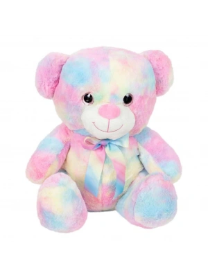Gökkuşağı Renkli Peluş Ayı 45 cm