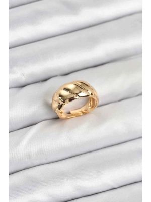 Gold Renk Bombeli Sarmal Yüzük