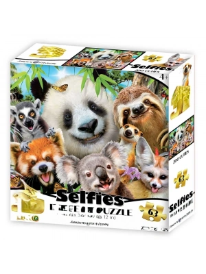 Hayvanat Bahçesi Şirinleri Selfie Puzzle 63 Parça