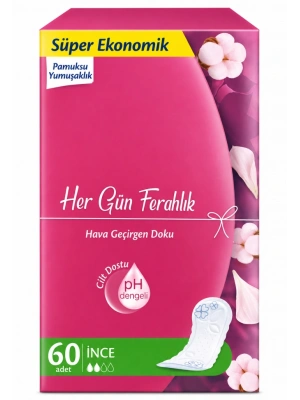 Her Gün Ferahlık Günlük Ped 60lı