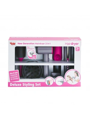HUA-1019 Sesli ve Işıklı 2IN1 Lüks Saç Şekillendirici Set -Vardem Oyuncak