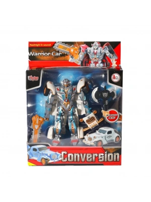 HW-668-1-2 Işıklı Dönüşebilen Robot Araba -Vardem