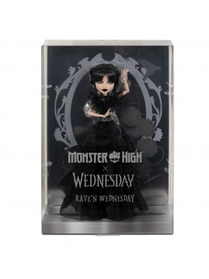 HXJ03 Monster High Wednesday Balo Elbiseli Bebek