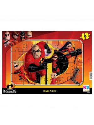 INC 704 Incredibles 2 Frame Puzzle 24 Parça