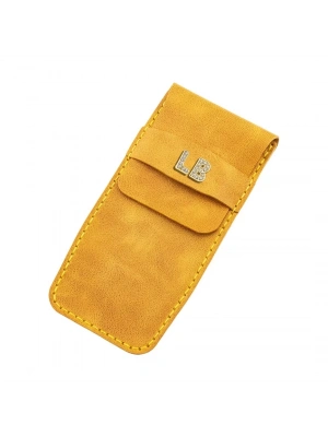 İsme Özel Çok Amaçlı Aksesuar Kılıfı - %100 Rainbow Deri - AK01002 - Hardal Sarısı