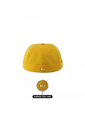 İsme Özel Docker Şapka - AB01008 - Sarı