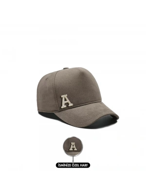 İsme Özel Gabardin Kep Şapka - AB01005 - Açık haki