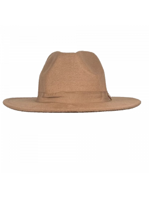 İsme Özel Panama Fötr Şapka - AB01004 - Camel