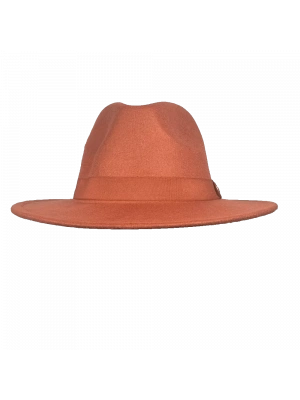 İsme Özel Panama Fötr Şapka - AB01004 - Kiremit