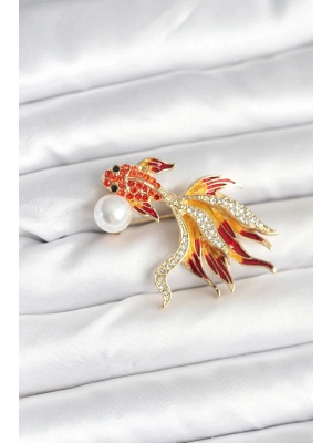 Japon Balığı Model Broş