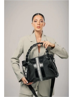 Jaxe Siyah Cilt Omuz Çantası