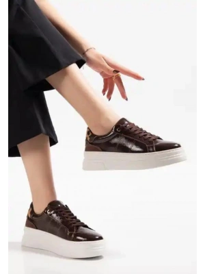 Jetan Kahverengi Rugan Bağcıklı Spor Ayakkabı