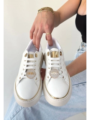 Jlar Beyaz Cilt Bağcıklı Spor Ayakkabı