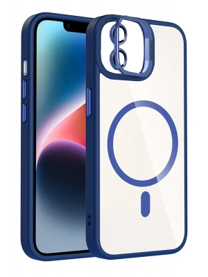 Joko Apple iPhone 11 Remim Lensli Magsafe Standlı Kapak - Lacivert