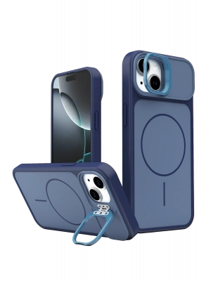 Joko Apple iPhone 14 Pale Magsafe Standlı Kapak- Mavi