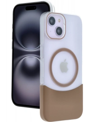 Joko Apple iPhone 15 Velar Magsafe Kapak - Çöl Titanyum